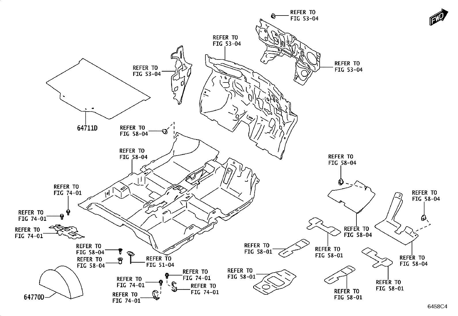 64306-WC006 SUSPENDER SUB-ASSY, PACKAGE TRAY TRIM product image