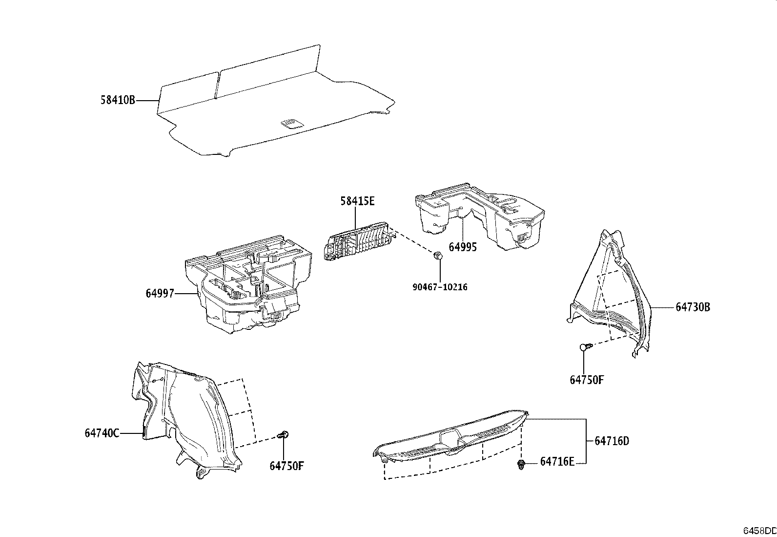 58415-52160 BOARD, REAR FLOOR, NO.1 product image