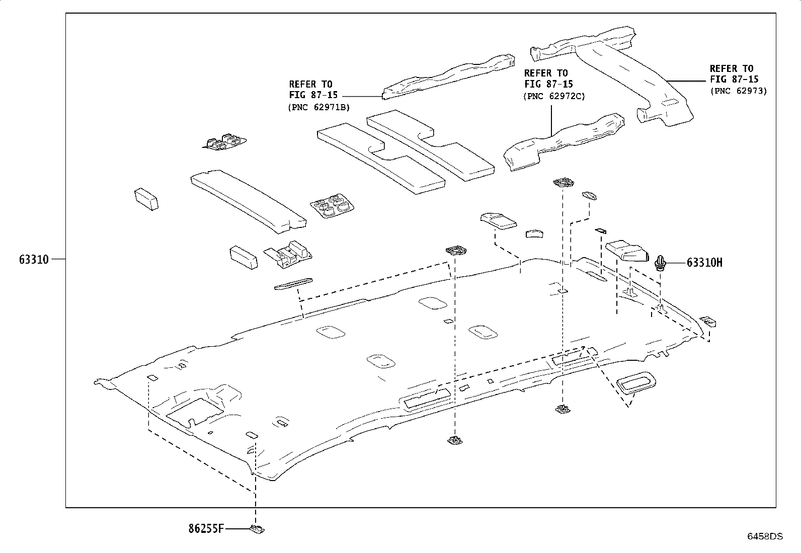 63310-0E920-C0 HEADLINING ASSY, ROOF product image