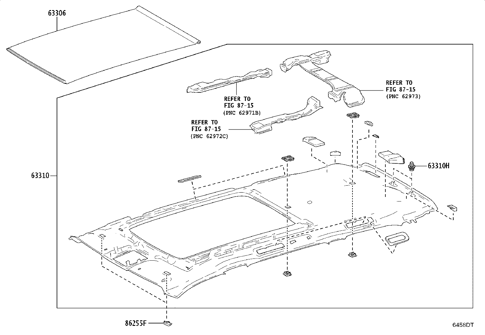 63310-0E920-C0 HEADLINING ASSY, ROOF product image