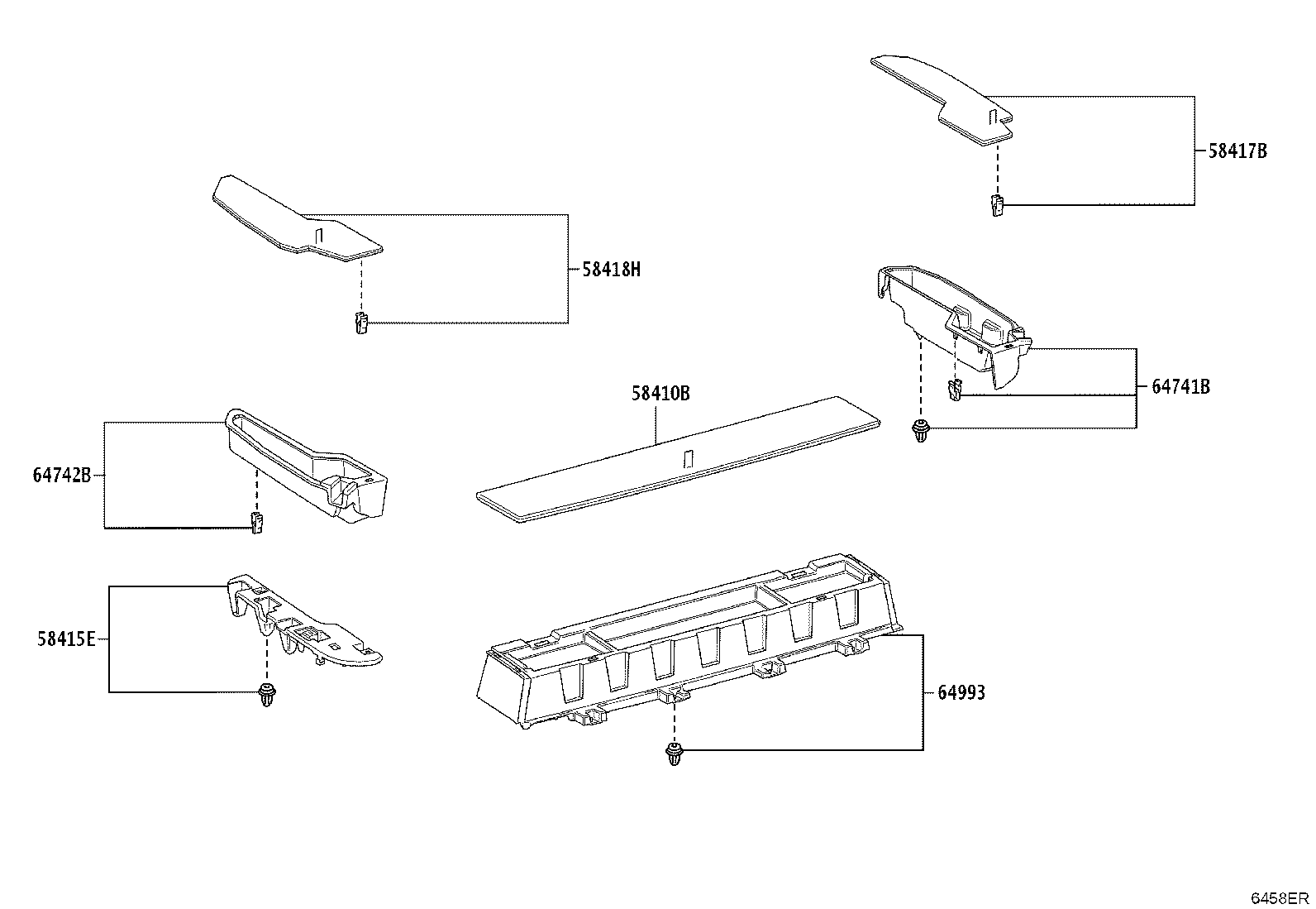 58418-YY020 BOARD, REAR FLOOR, NO.1 product image