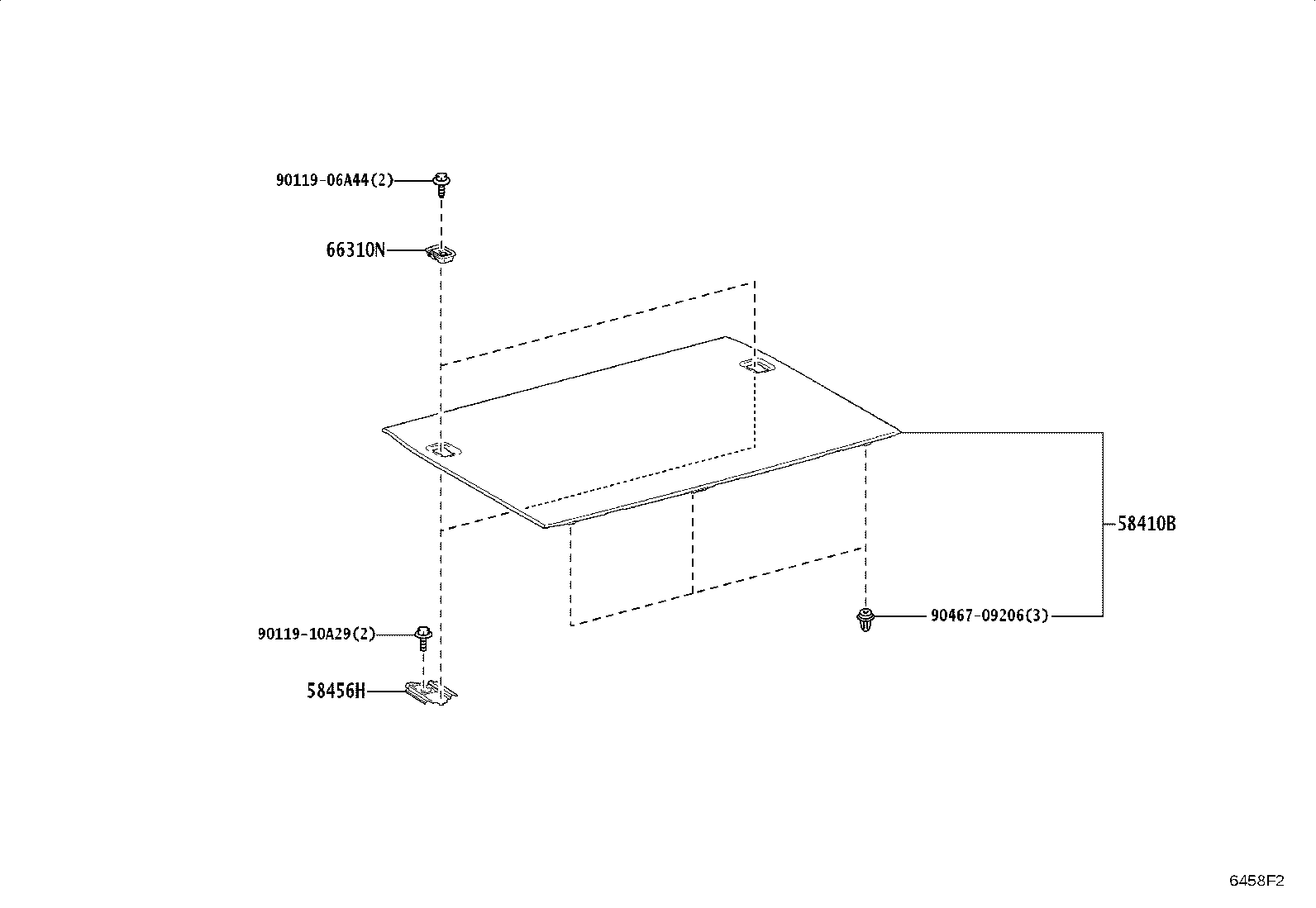 58417-35060-C2 BOARD, REAR FLOOR, NO.3 product image