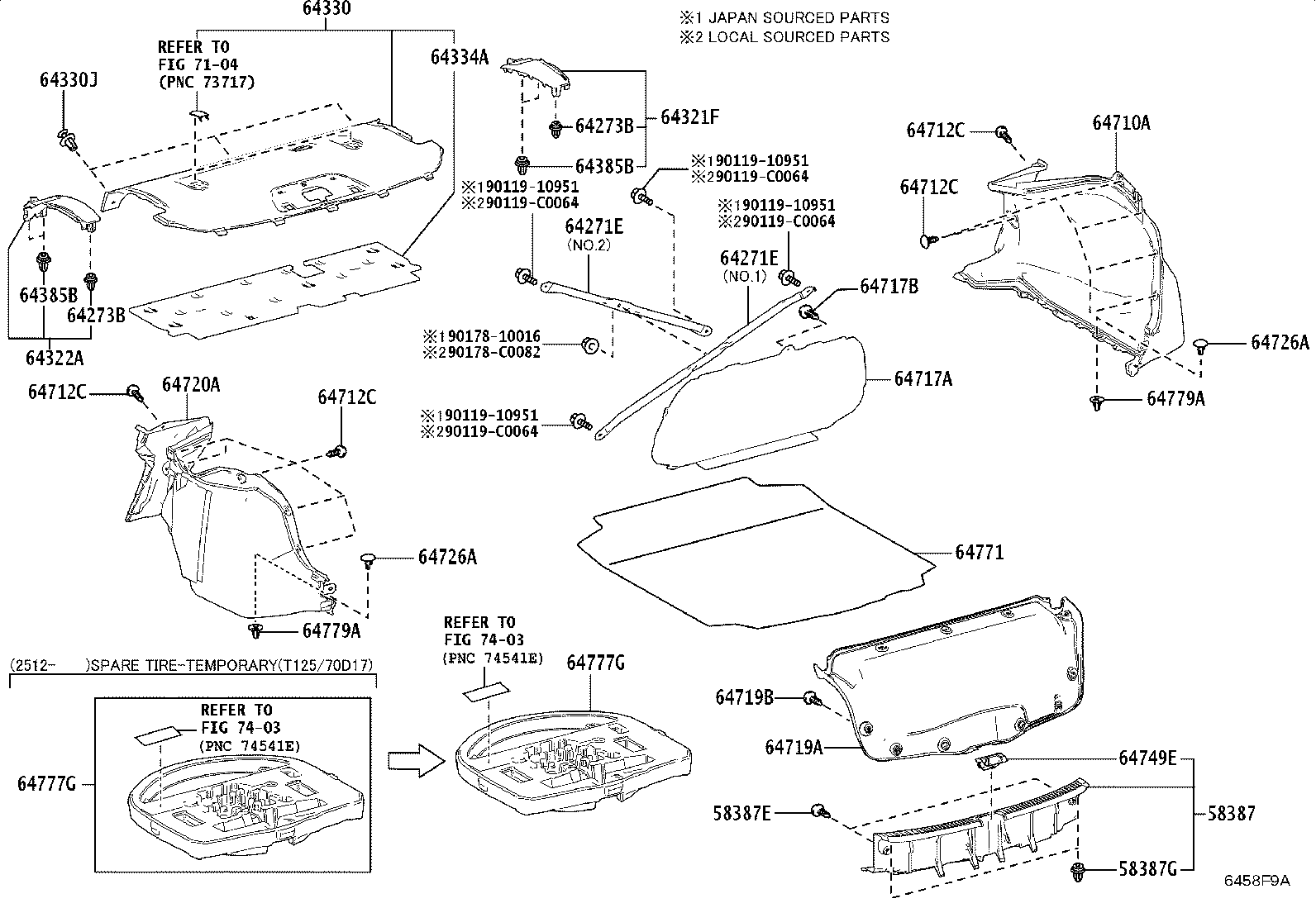 64334-02440 PAD, PACKAGE TRAY TRIM SILENCER product image