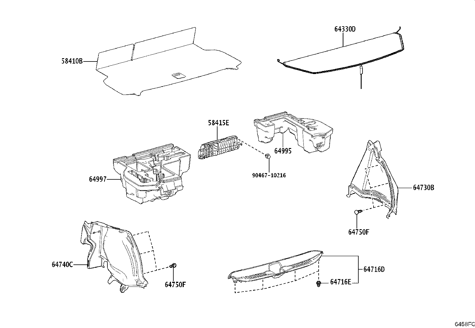 58415-52160 BOARD, REAR FLOOR, NO.1 product image