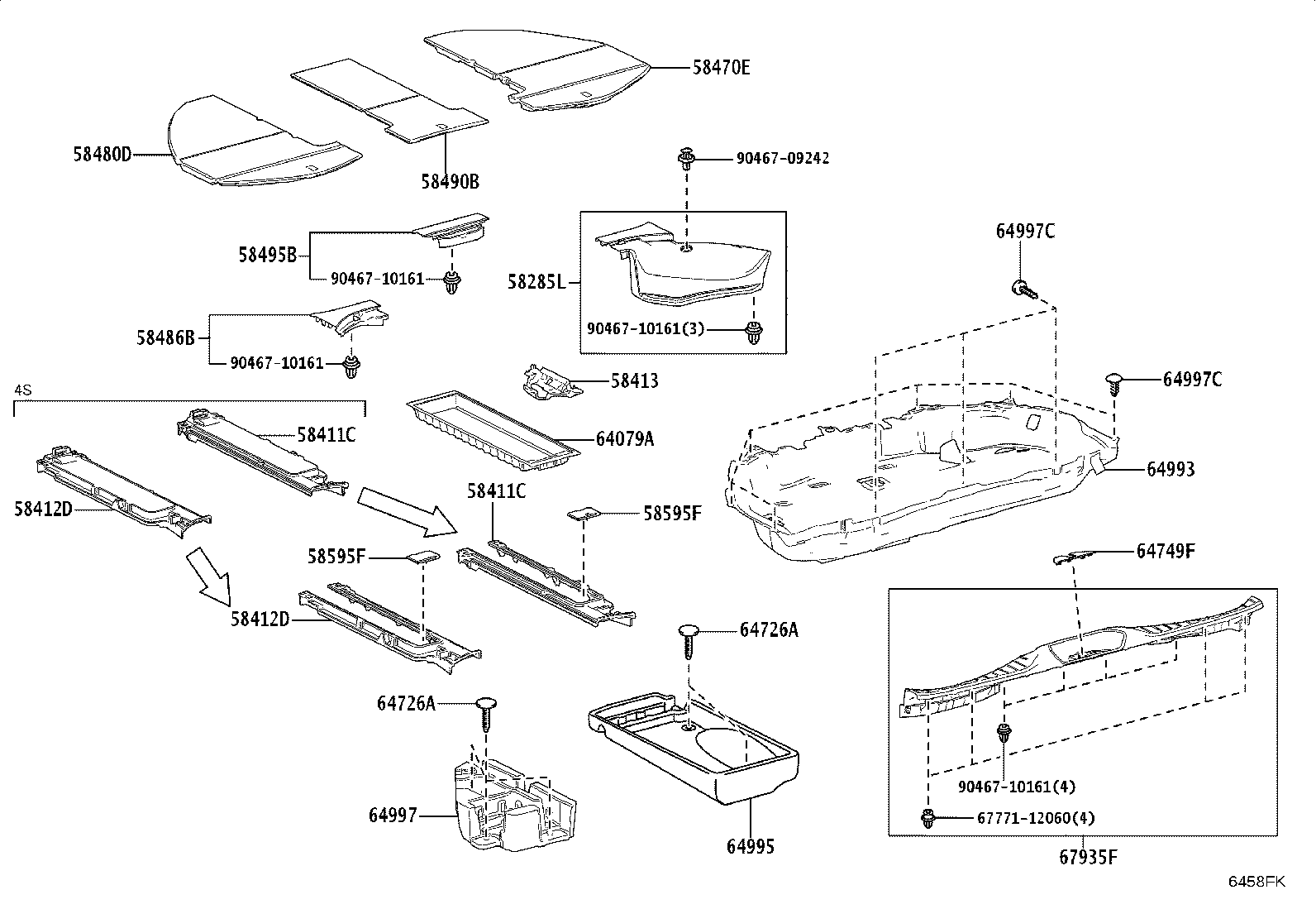 64997-V2010 BOX, DECK FLOOR, LH product image