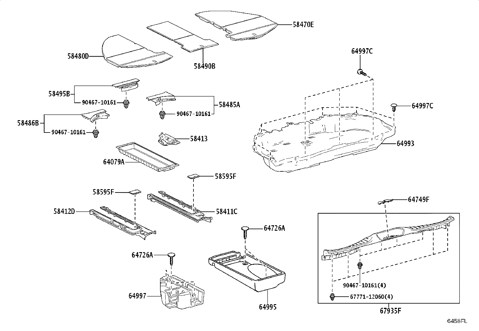 64995-V2020 BOX, DECK FLOOR, RH product image