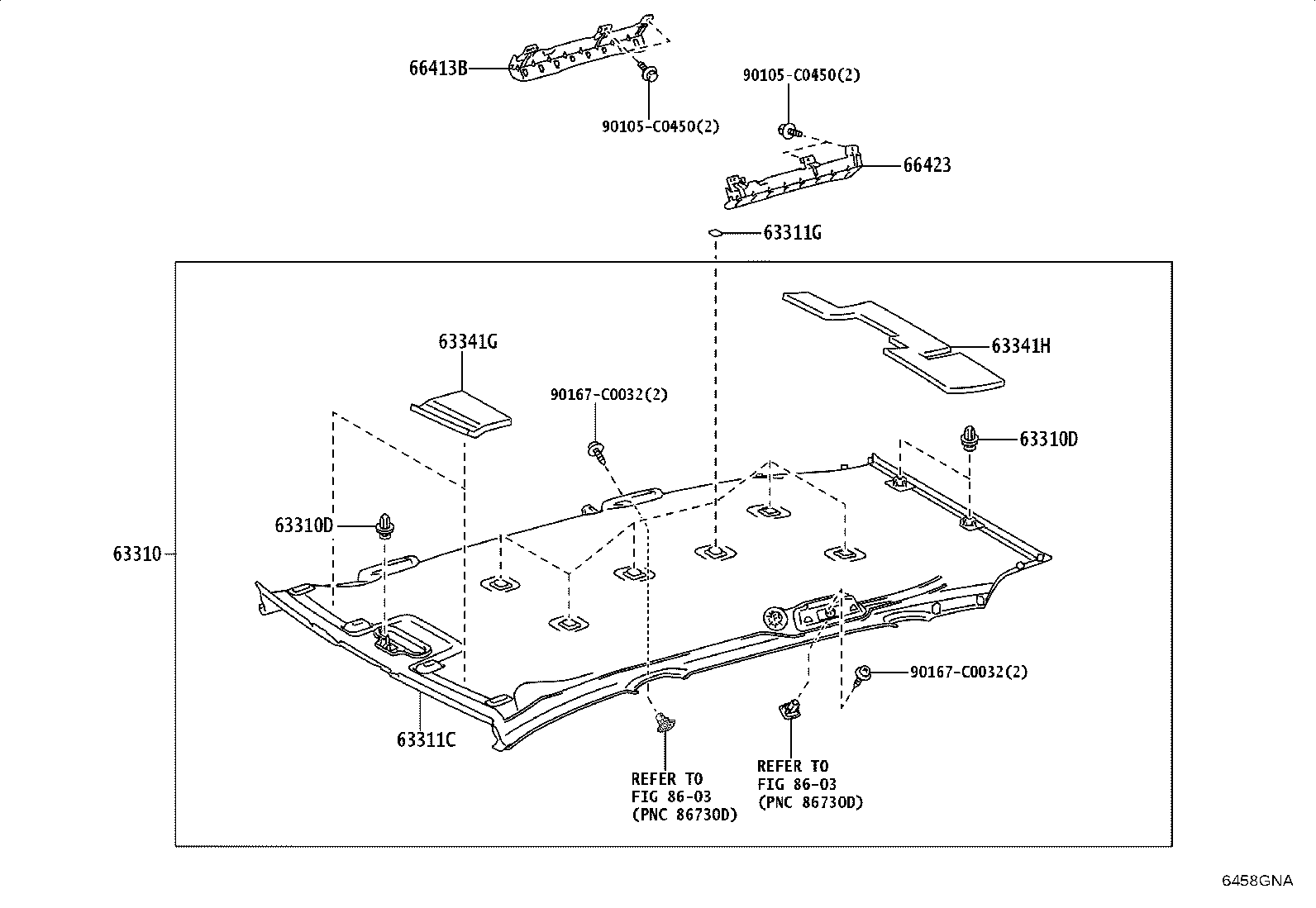 62175-YL010 SPACER, SIDE RAIL, FRONT RH product image