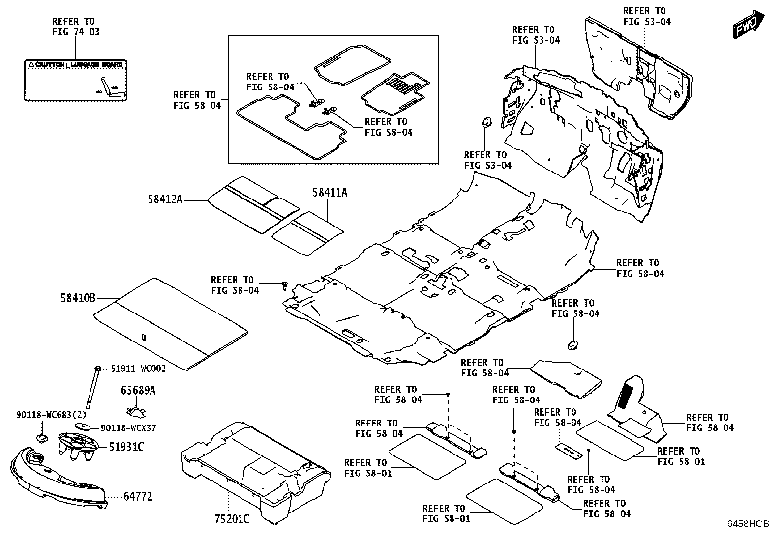 62530-WC005 PANEL ASSY, DECK TRIM SIDE, RH product image