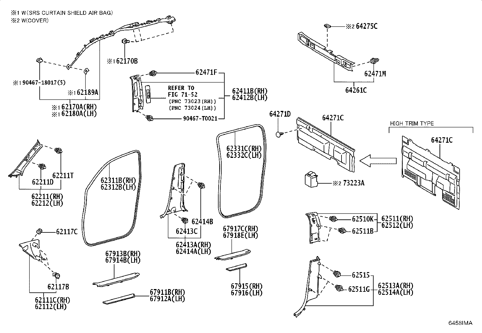 64271-0K670 TRIM, BACK PANEL product image