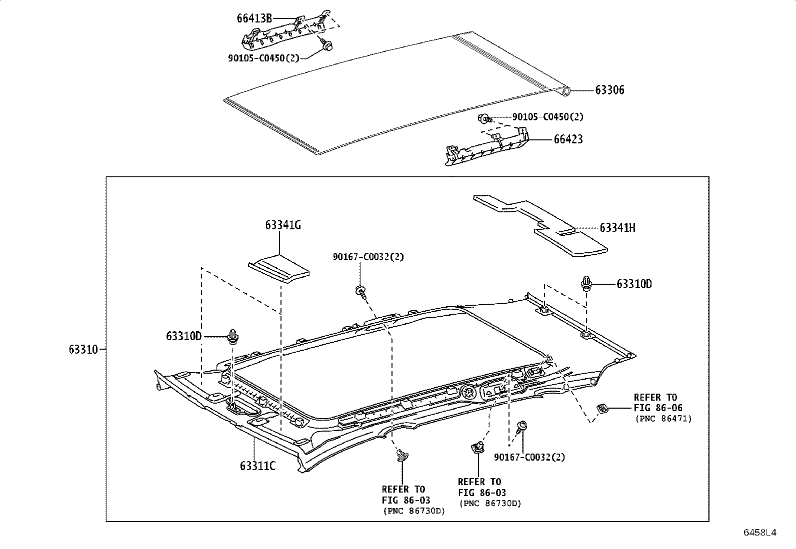 63311-YL110-C1 HEADLINING, ROOF product image