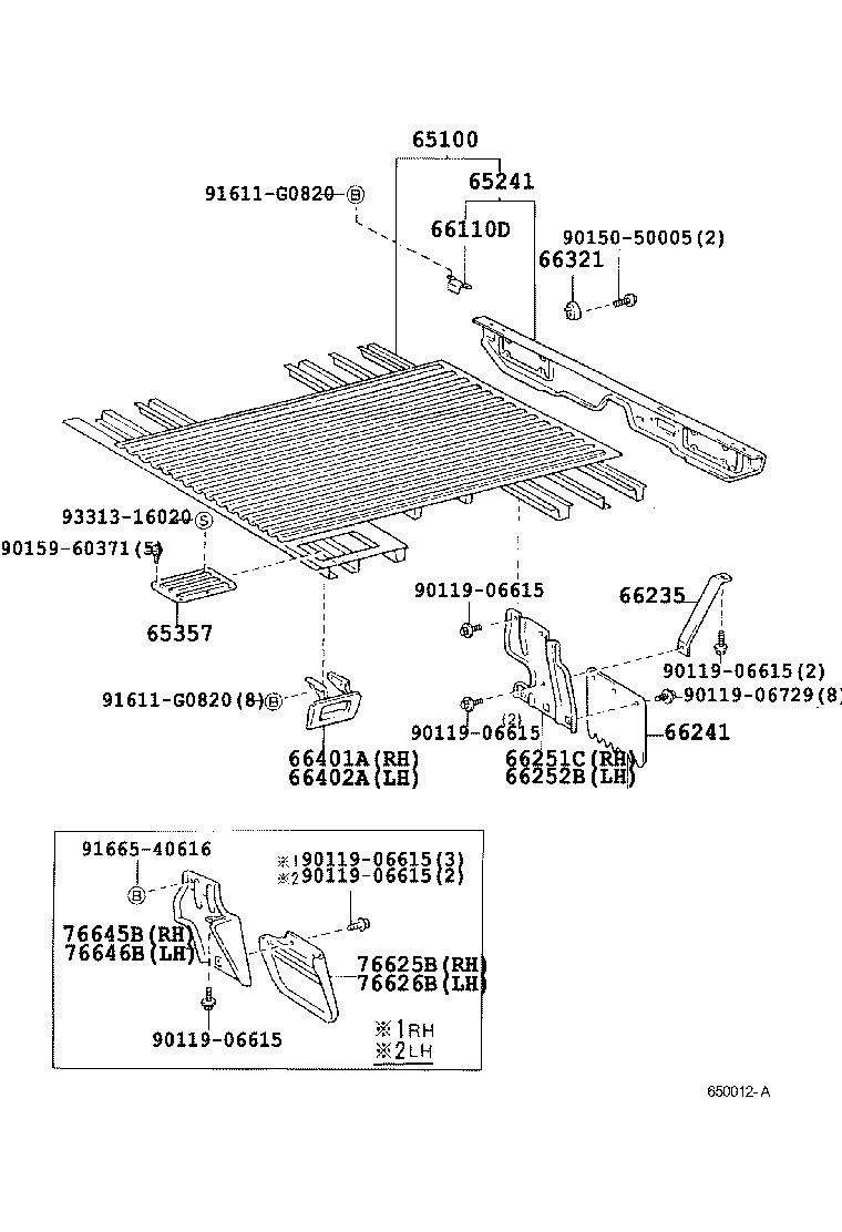 65100-60170 FLOOR ASSY, REAR BODY product image