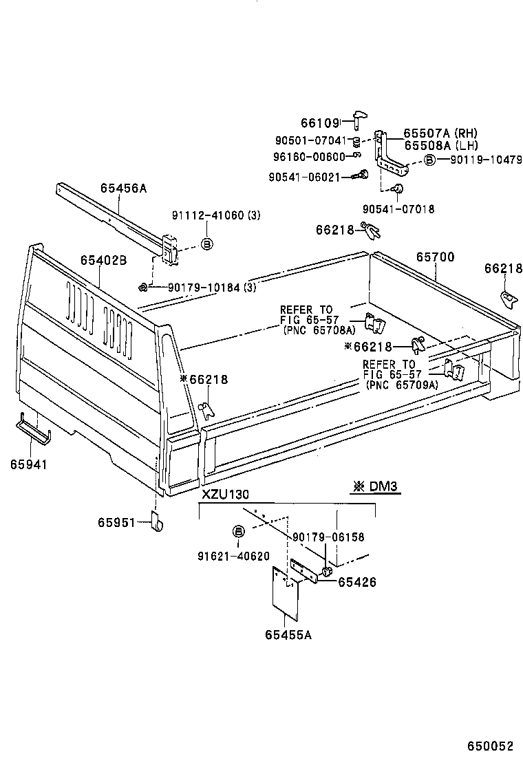 65701-93203 GATE ASSY, REAR BODY TAIL product image