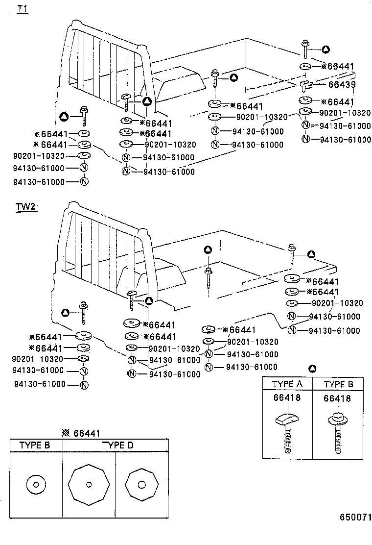 66446-92800 BRACE, FRAME FLOOR product image