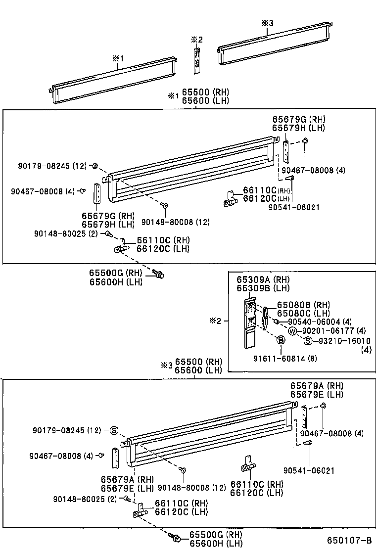 65500-37320 PANEL ASSY, REAR BODY SIDE, RH product image