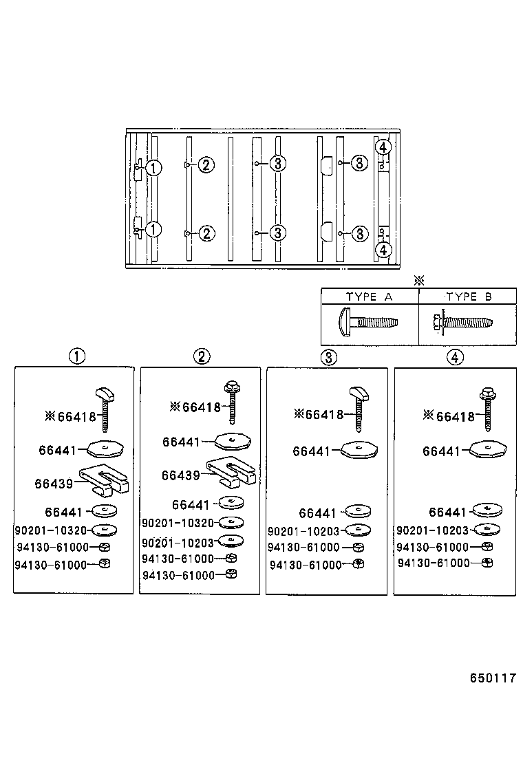 90109-10156 BOLT, MOUNTING product image