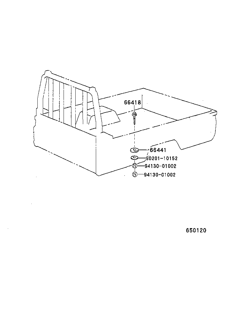 90109-10156 BOLT, MOUNTING product image