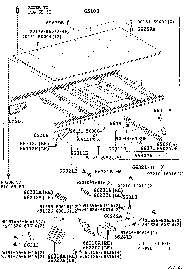 65100-25610 FLOOR ASSY, REAR BODY product image