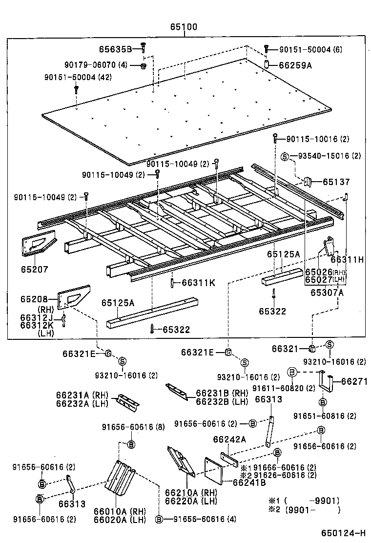65100-25610 FLOOR ASSY, REAR BODY product image