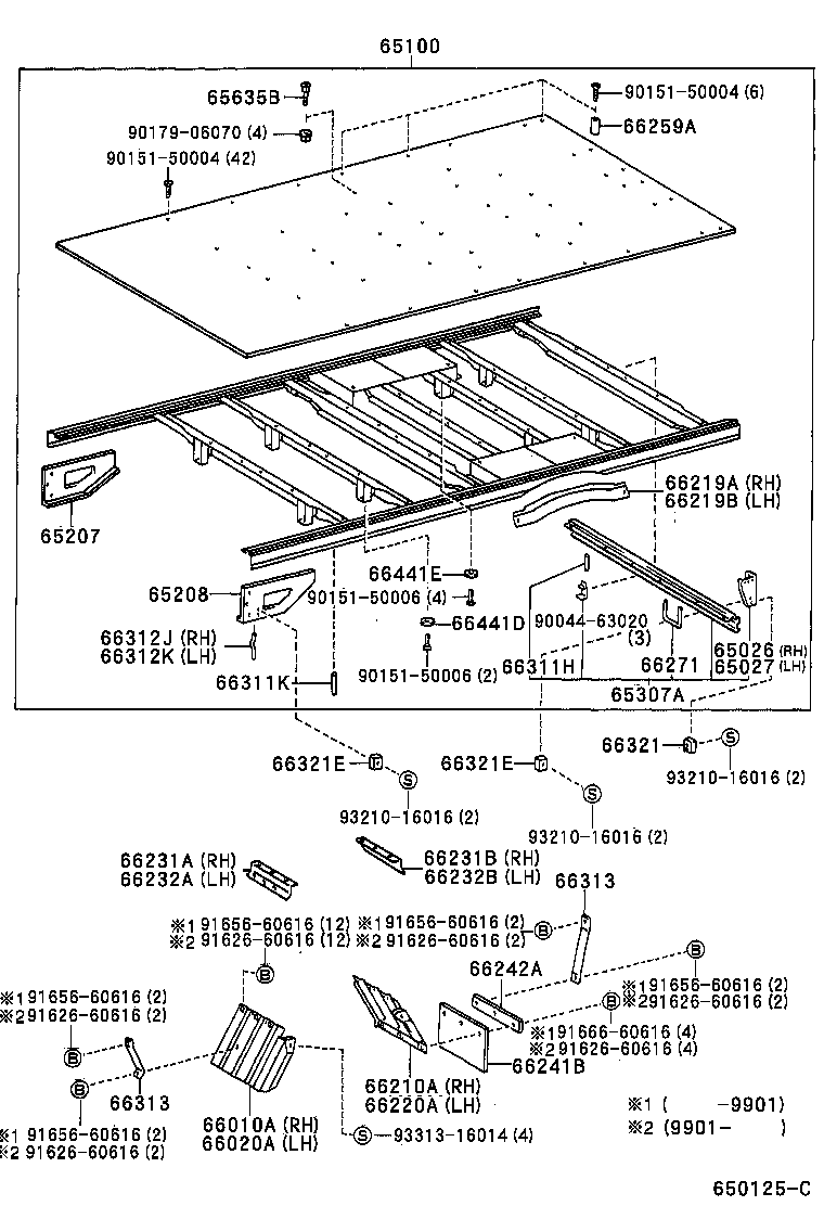65100-25610 FLOOR ASSY, REAR BODY product image