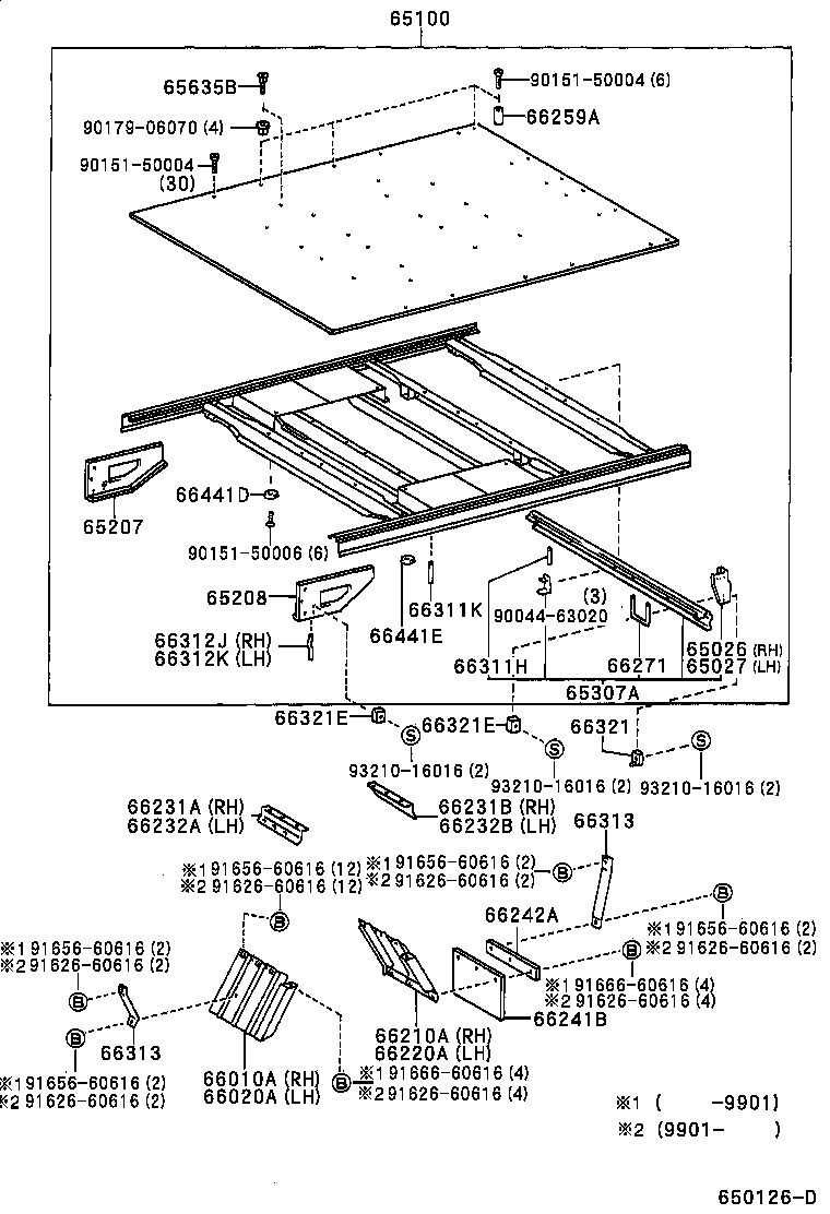 65100-25610 FLOOR ASSY, REAR BODY product image