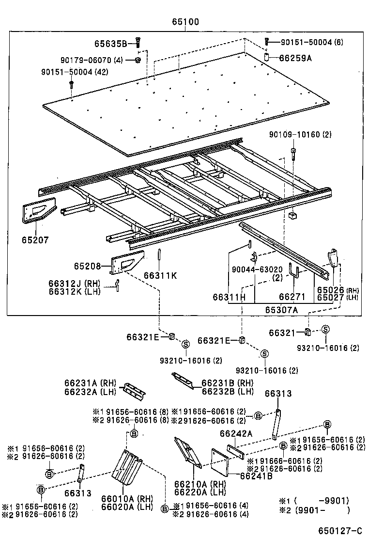 65100-25610 FLOOR ASSY, REAR BODY product image