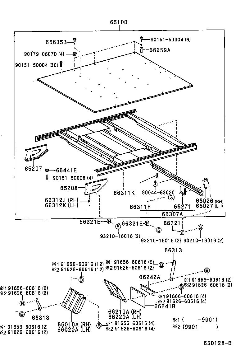 65100-25071 FLOOR ASSY, REAR BODY product image
