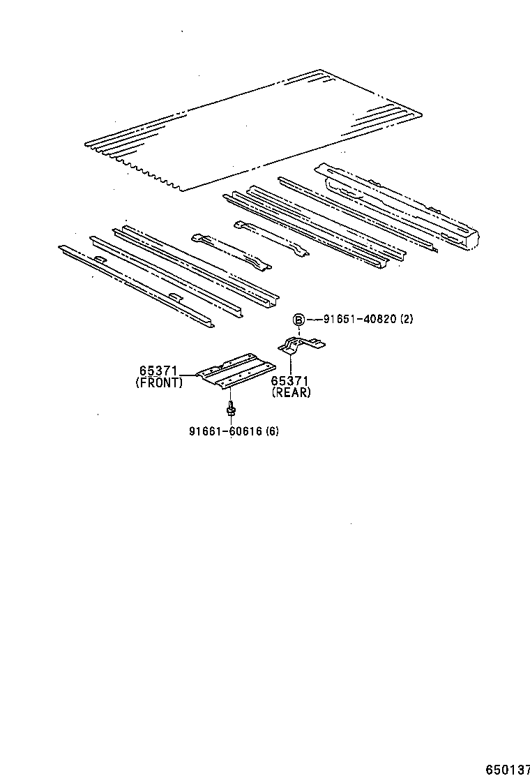 65100-25610 FLOOR ASSY, REAR BODY product image