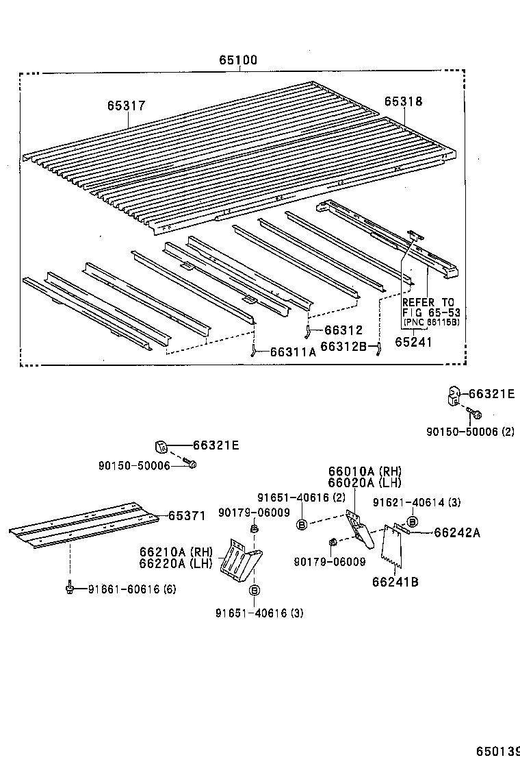 65100-25071 FLOOR ASSY, REAR BODY product image
