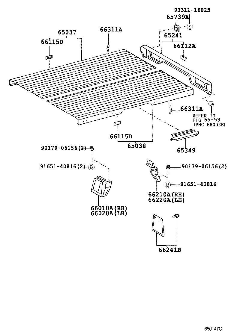 65240-35040 SILL, REAR CROSS product image