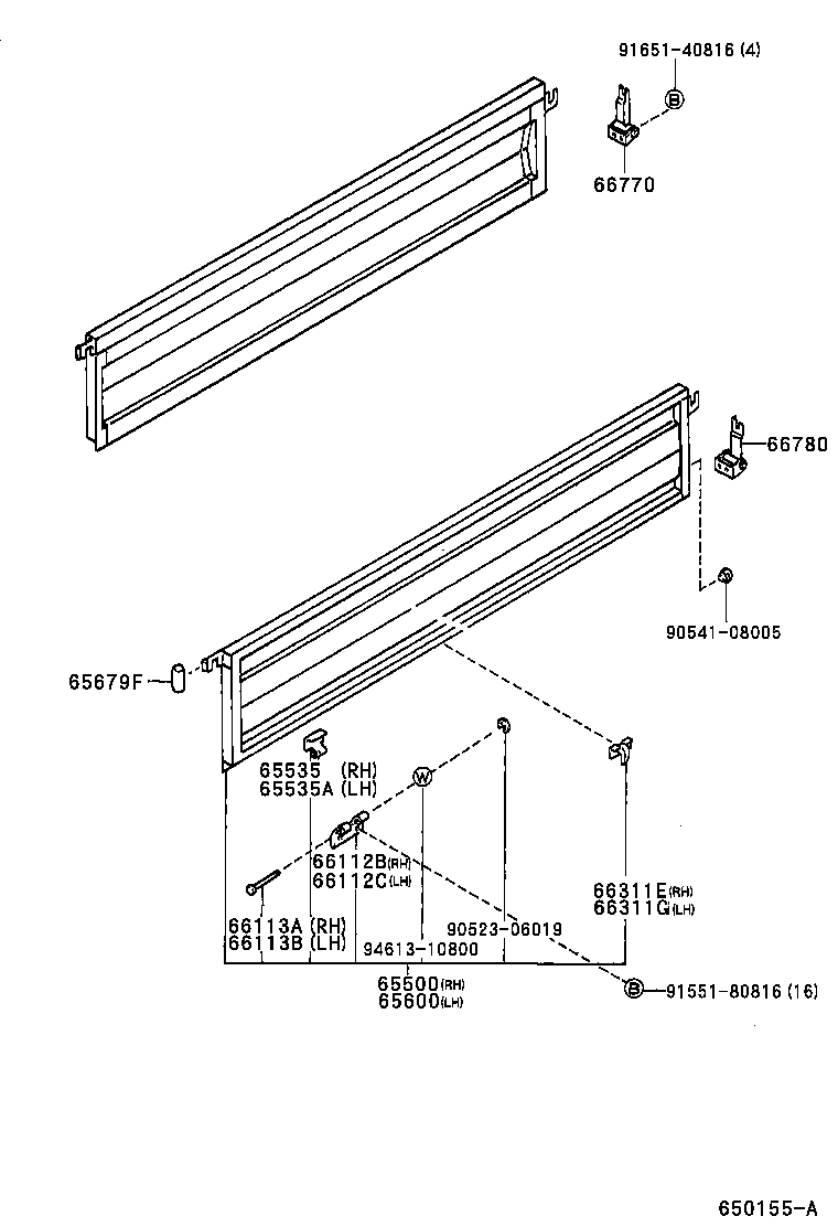 65679-35010 PROTECTOR, SIDE GATE product image