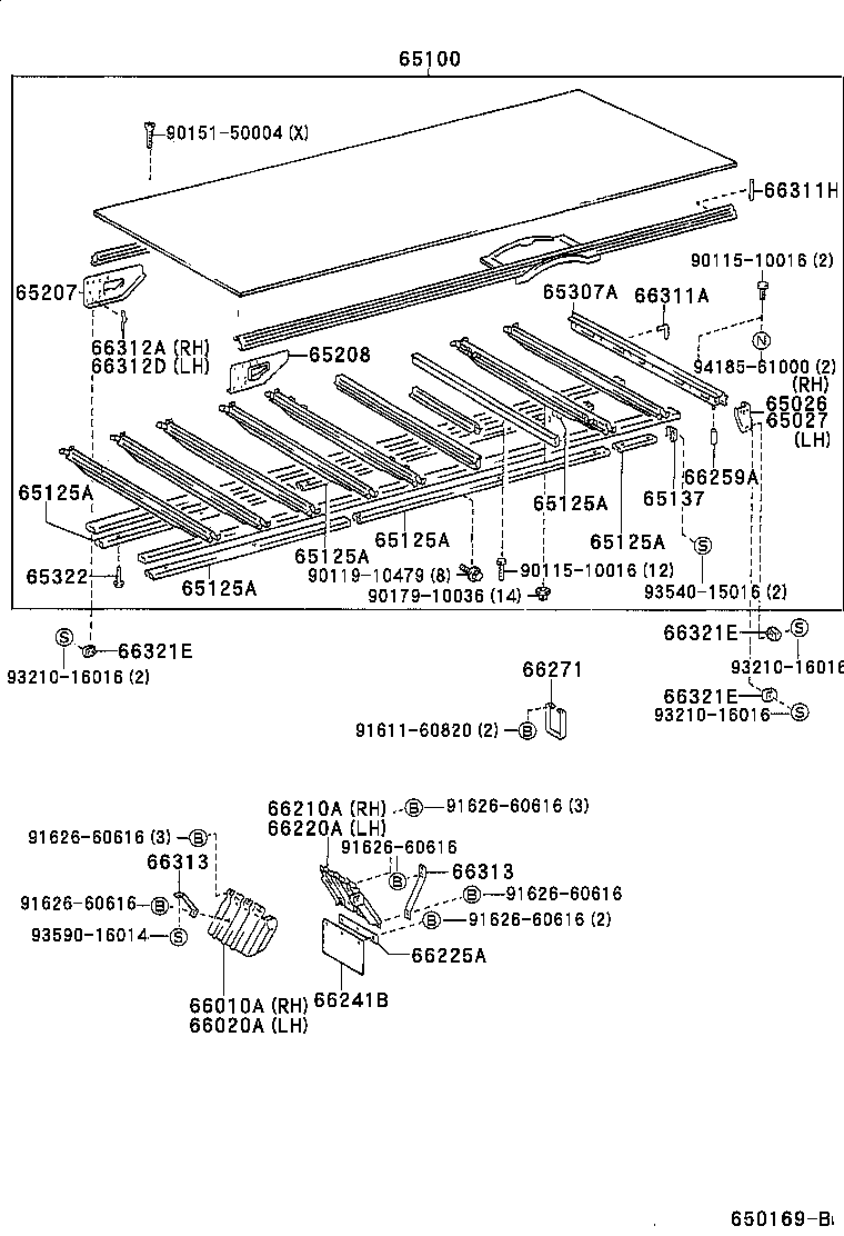 65100-37080 FLOOR ASSY, REAR BODY product image