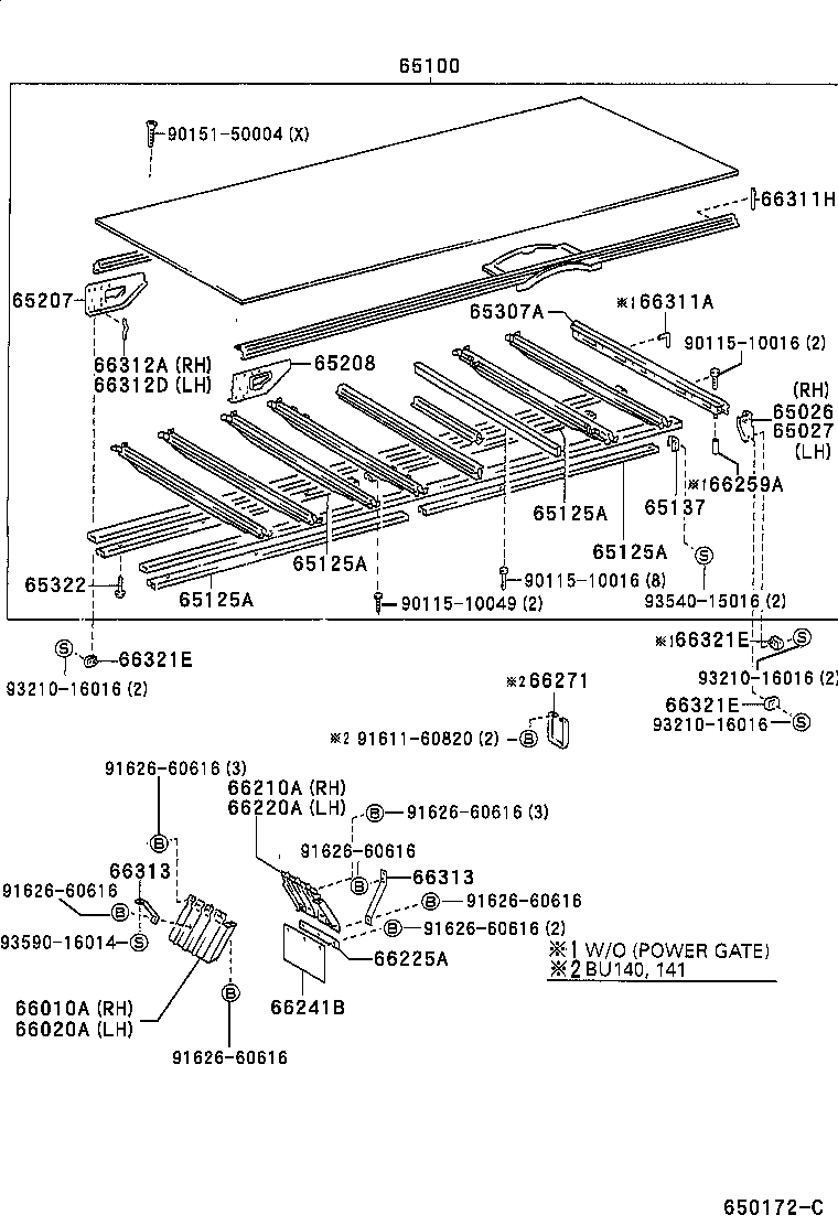 65100-37080 FLOOR ASSY, REAR BODY product image