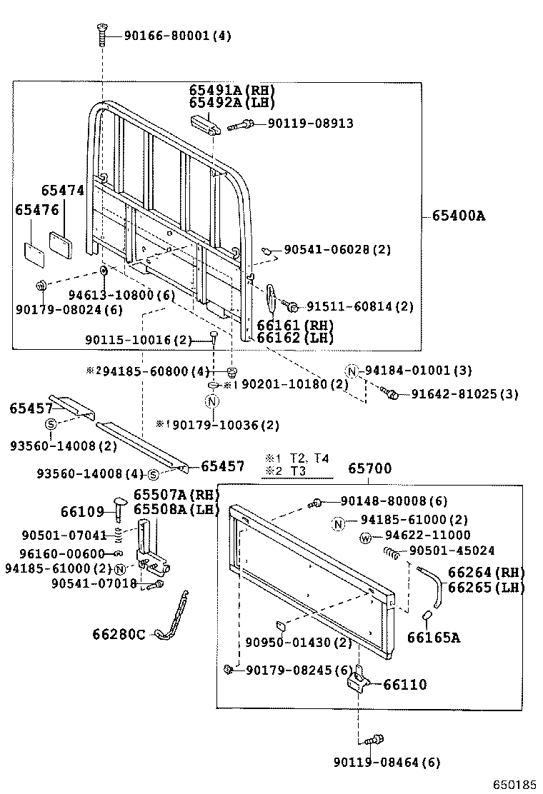 65700-37110 GATE ASSY, REAR BODY TAIL product image