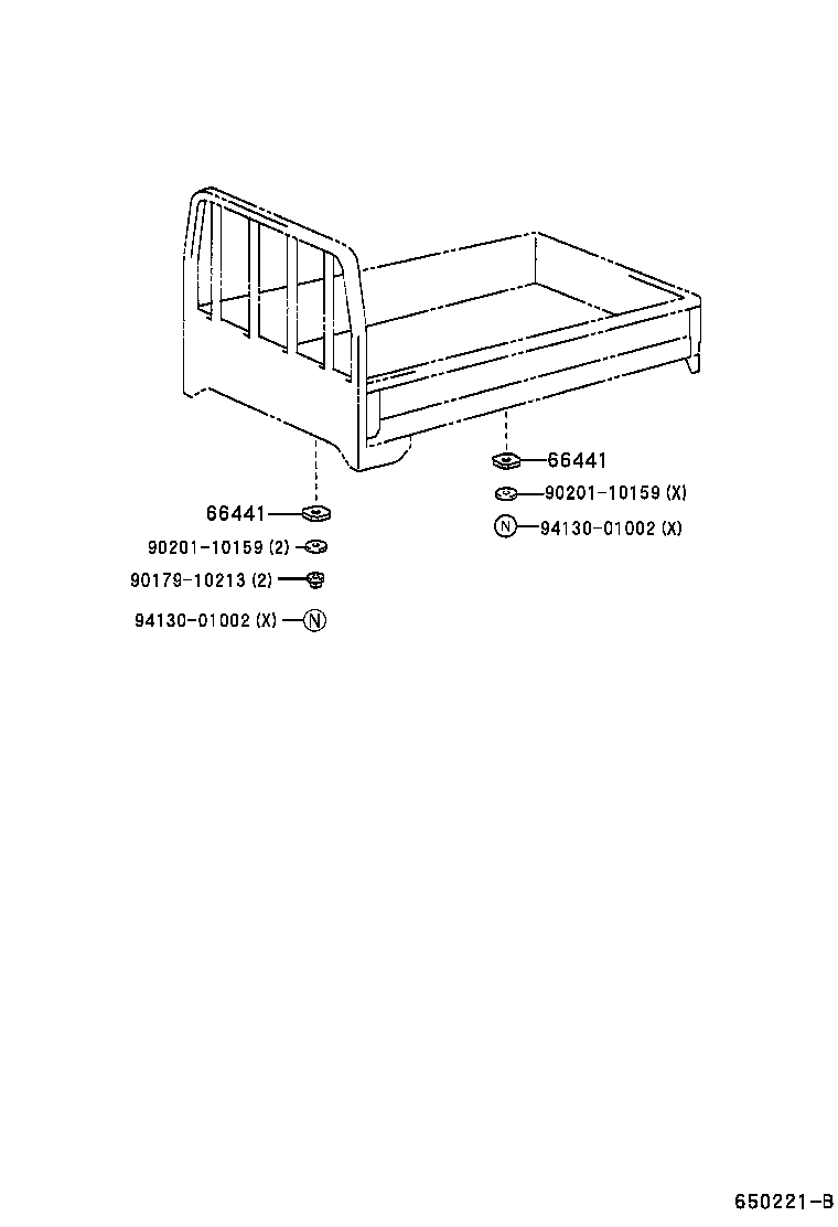 90117-14075 BOLT, MOUNTING product image