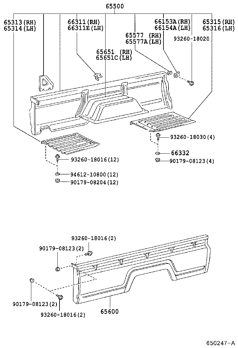 58272-37140 PLATE, FLOOR SIDE, NO.2 product image