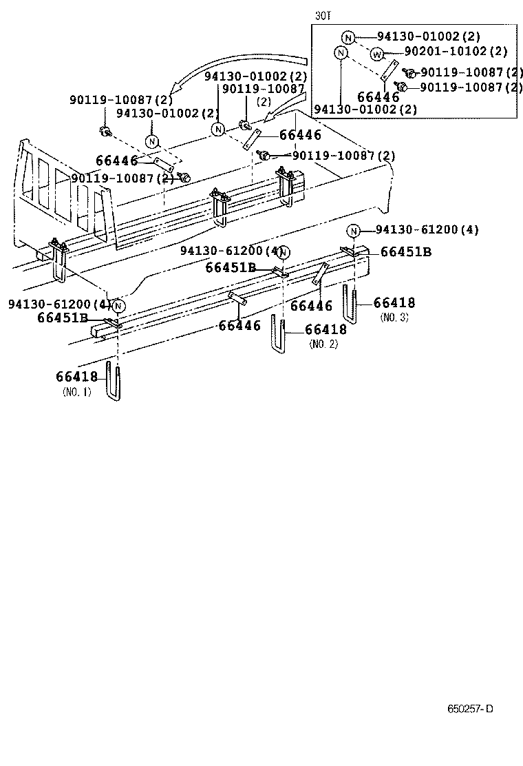90117-14075 BOLT, MOUNTING product image