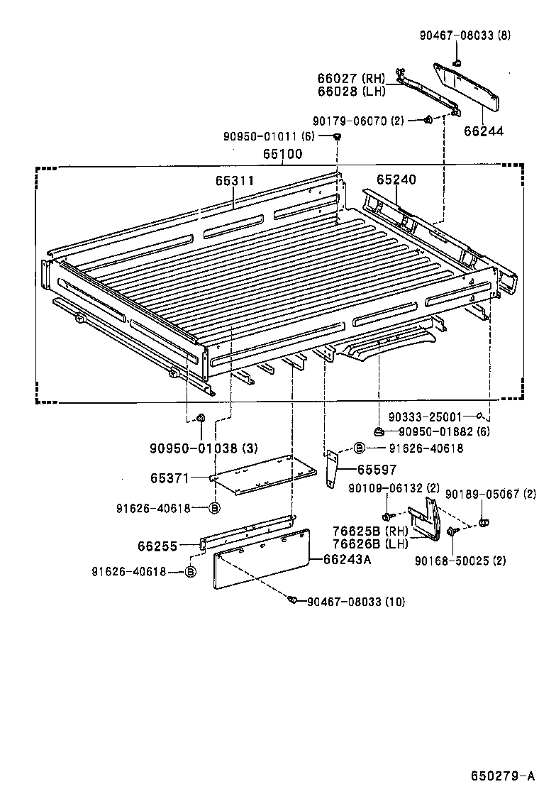 65100-27150 FLOOR ASSY, REAR BODY product image