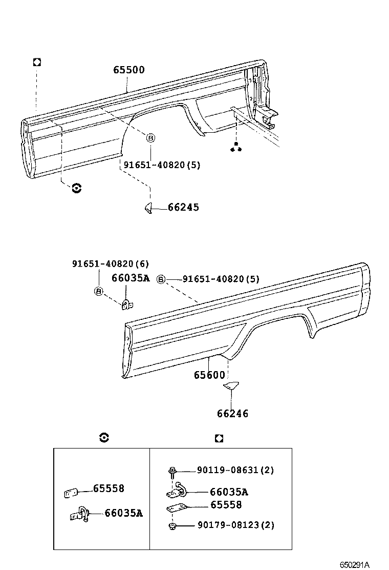 65600-27051 PANEL ASSY, REAR BODY SIDE, LH product image