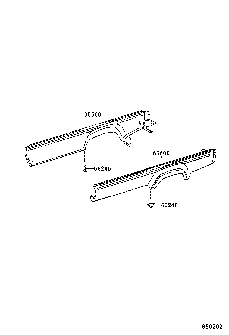 65600-27051 PANEL ASSY, REAR BODY SIDE, LH product image