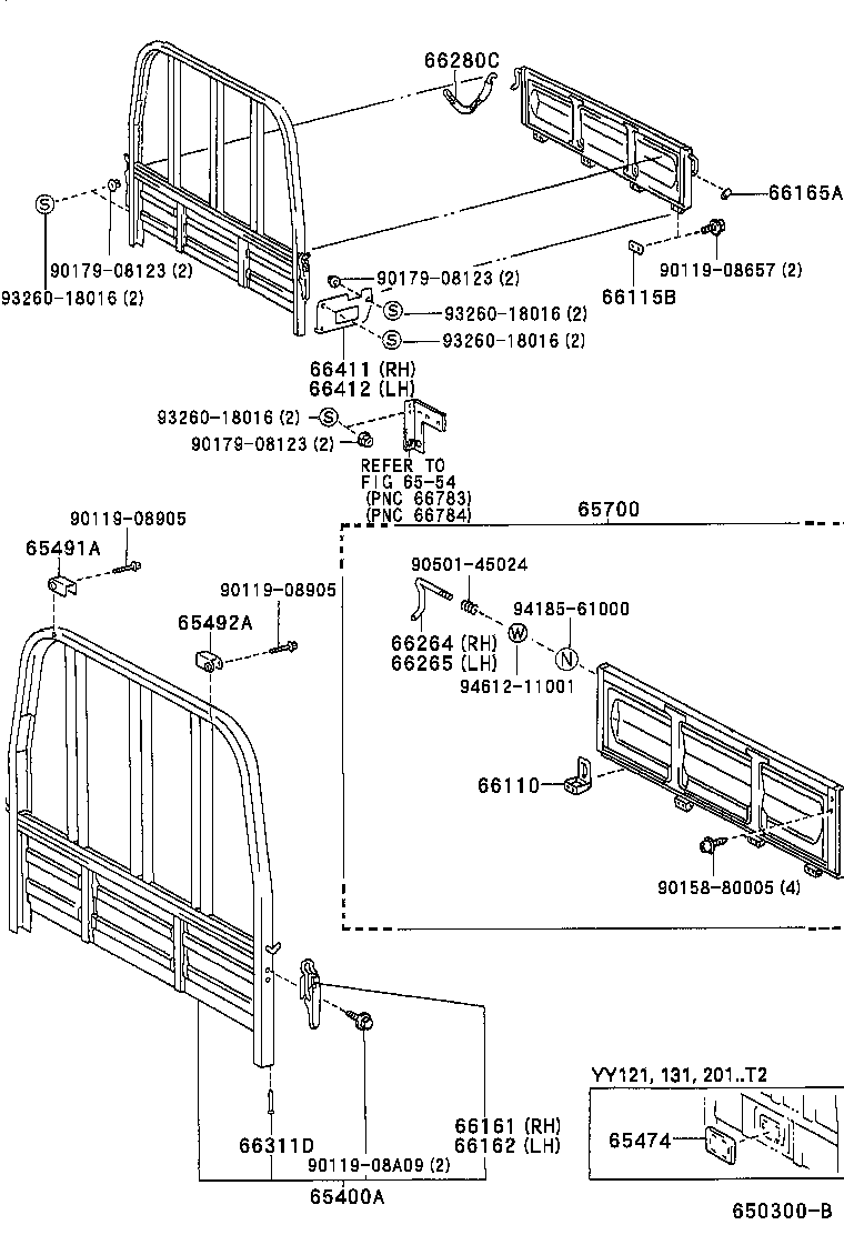 65700-37110 GATE ASSY, REAR BODY TAIL product image