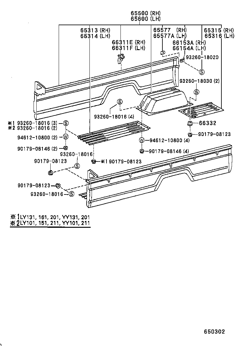 65500-25170 PANEL ASSY, REAR BODY SIDE, RH product image