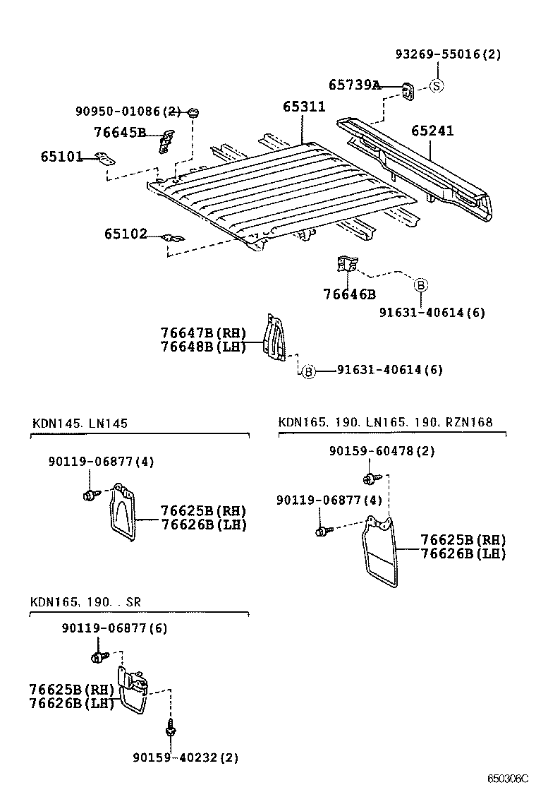 65311-04050 PANEL, FLOOR, CENTER product image