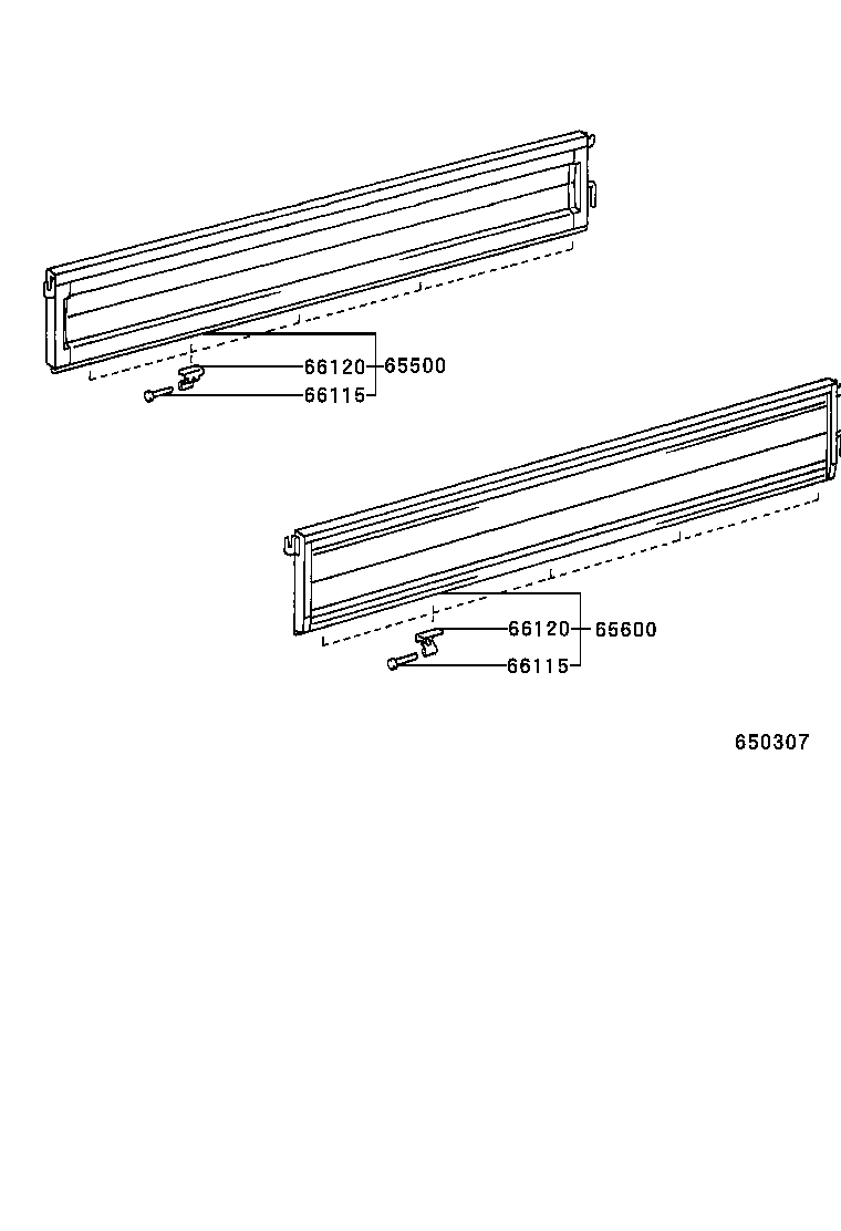 65535-95700 HINGE ASSY, SIDE GATE product image
