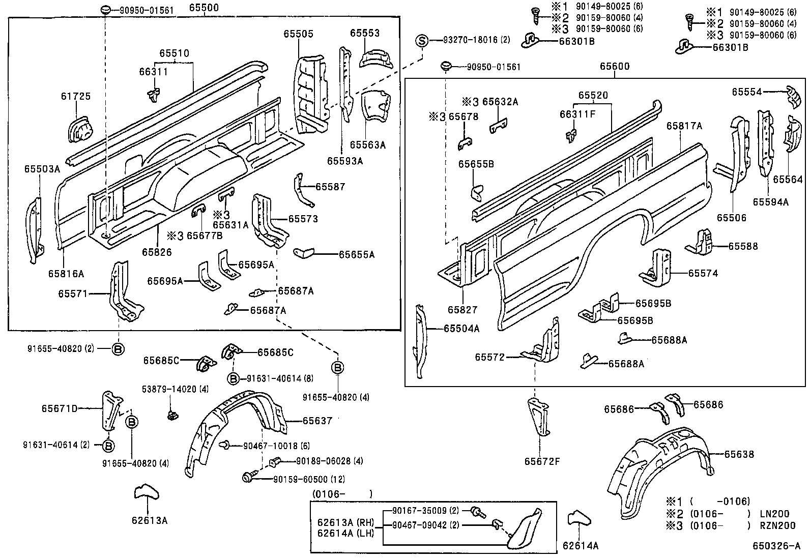 Toyota 65631-89113 PLATE, REAR WHEEL HOUSE, FRONT RH