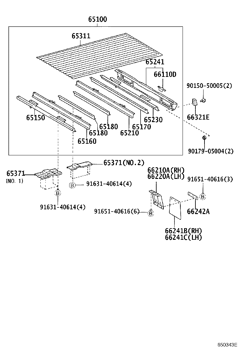 65100-2E191 FLOOR ASSY, REAR BODY product image