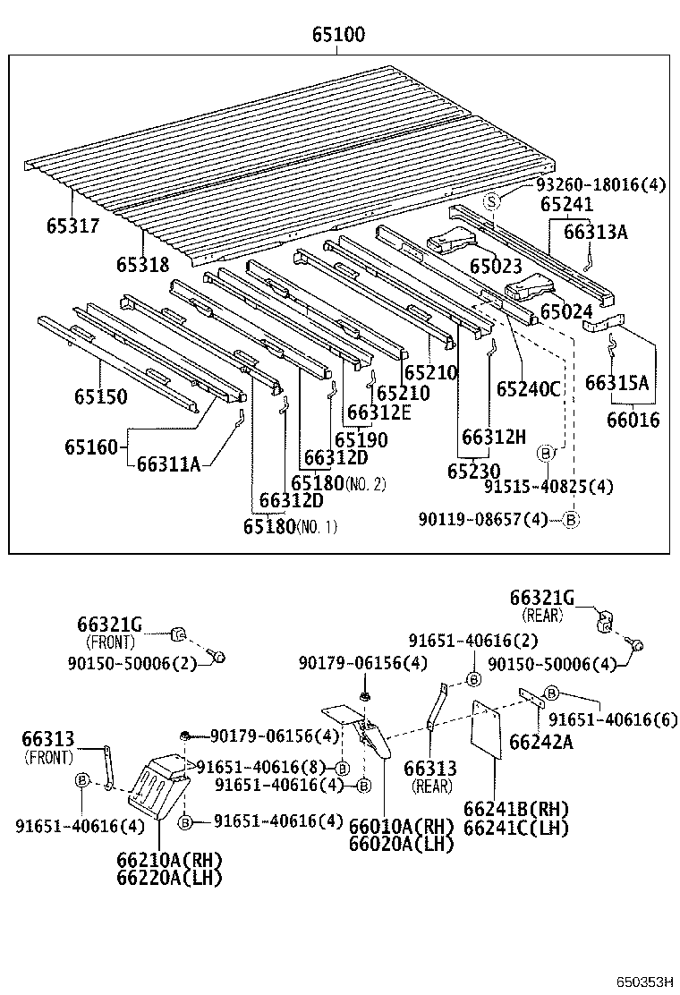 65100-25B50 FLOOR ASSY, REAR BODY product image
