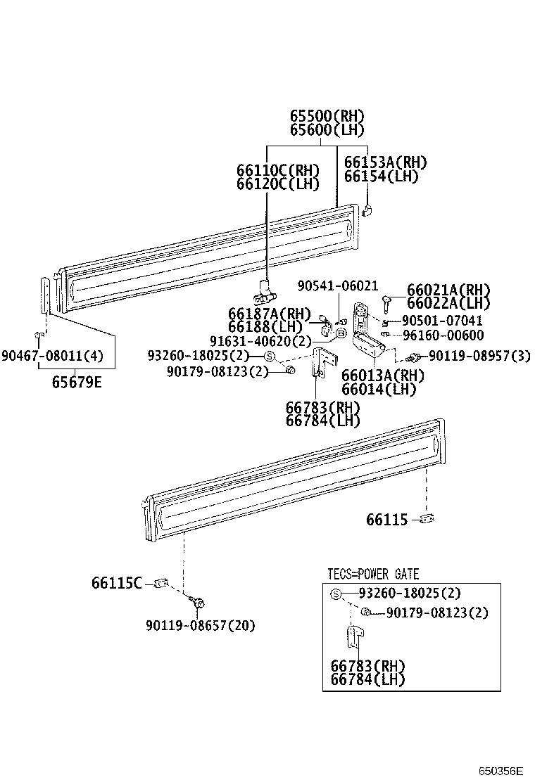 65313-25240 PANEL, FLOOR FRONT CORNER, RH product image