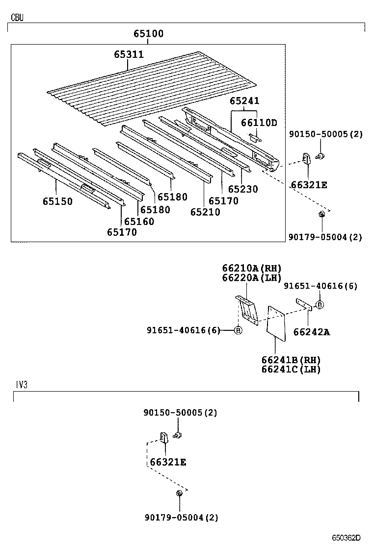 65100-25B50 FLOOR ASSY, REAR BODY product image