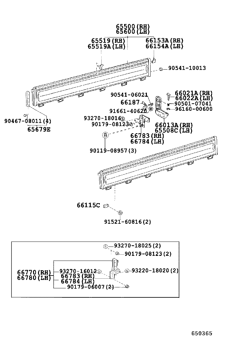 65313-26020 PANEL, FLOOR FRONT CORNER, RH product image