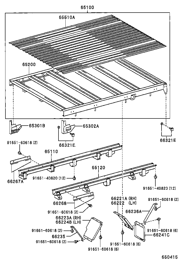 65100-YZC01 FLOOR ASSY, REAR BODY product image